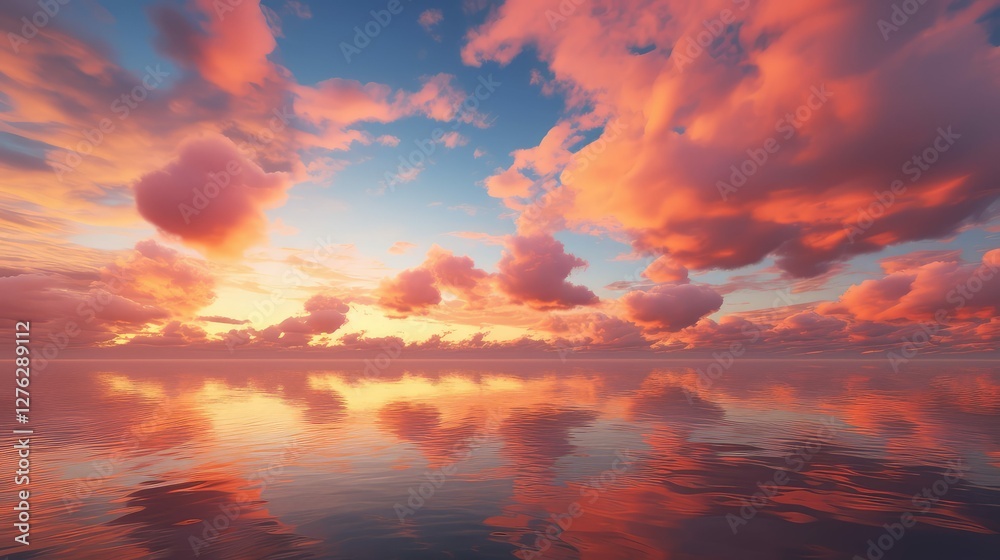 Naklejka premium orange cloud textures