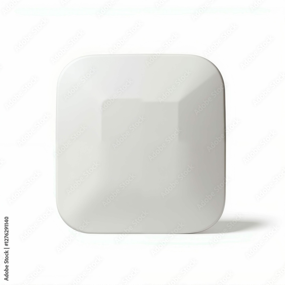 Square Shaped Wireless Device with Clean Lines for Modern Home or Office Setup Minimalist Design