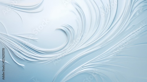 swirls light blue and silver background