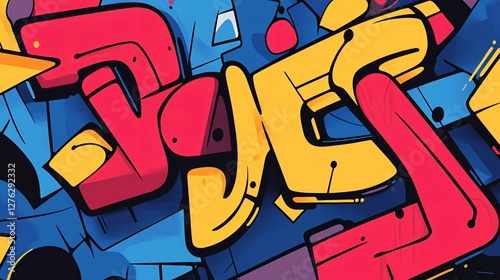 Vector Graffiti 90s Hip Hop Script Font Text