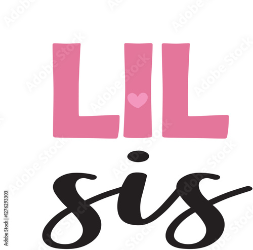 Lil sis, little sister. big sis, big sister, lil bro, little bro, lil brother, little brother, dalmatian, dots