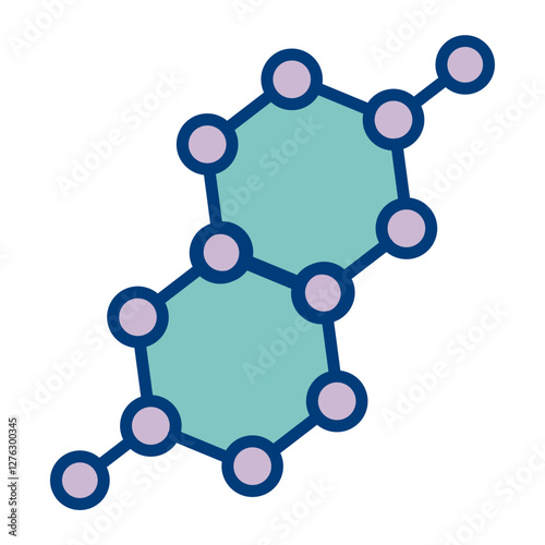 Molecular Structure Icon Design