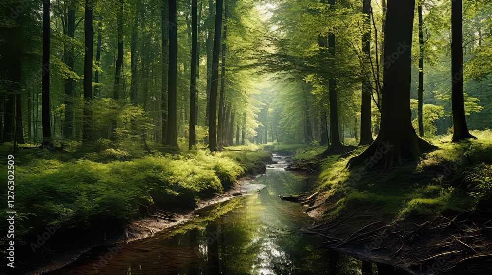 Obraz premium trees wooded forest