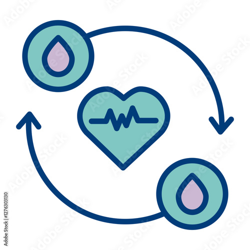 Blood Transfusion Vector Icon Design