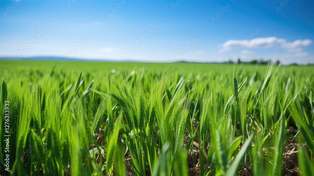 field green wheat field green wheat