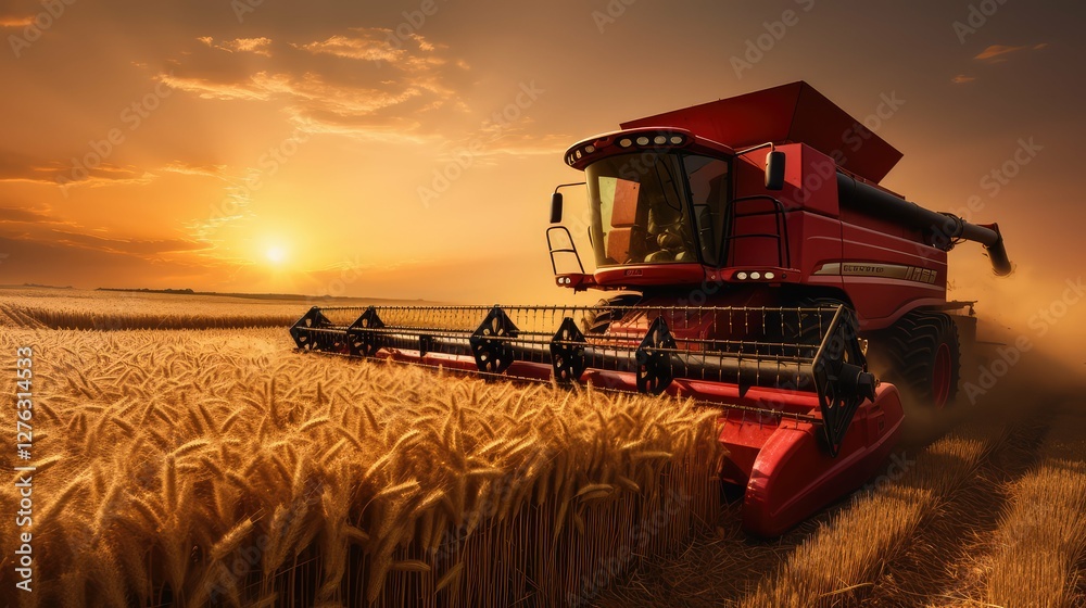Fototapeta premium farmer hard red winter wheat