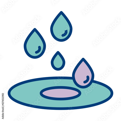 Droplets Vector Icon Design