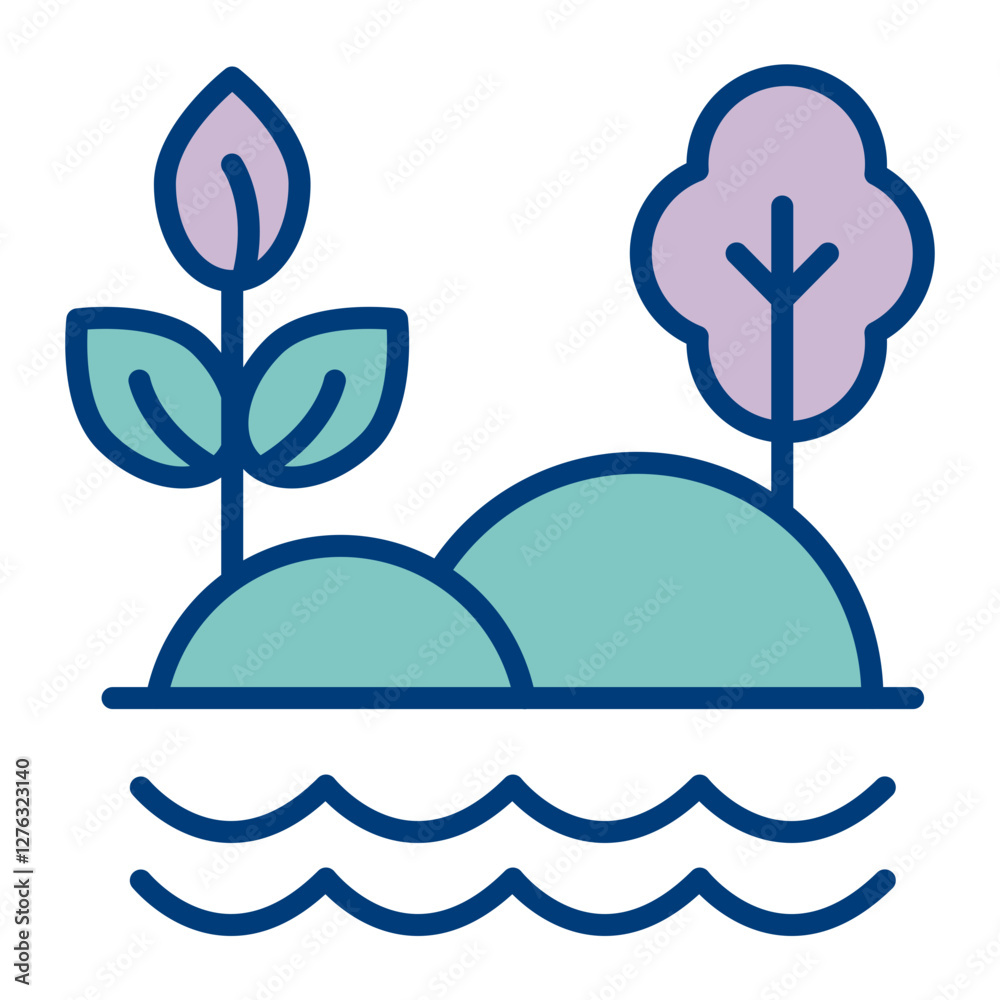 Fototapeta premium Forest Vector Icon Design