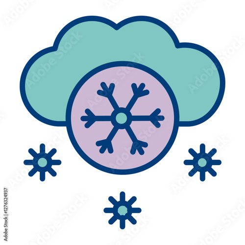 Snow Vector Icon Design