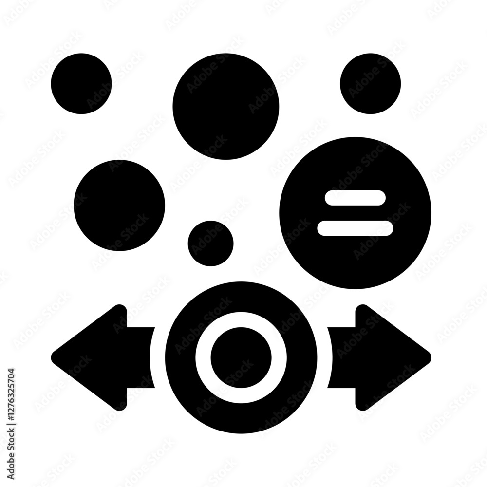 Icon Discussion Bubble With Style Glyph Icon Discussion Bubble With Style Glyph