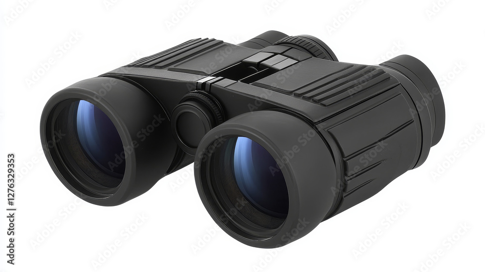 Professional camera lens binoculars glass look-see spyglass optics device camera digital focus optical equipment vector illustration Professional camera lens binoculars glass look-see spyglass optics device camera digital focus optical equipment vector illustration