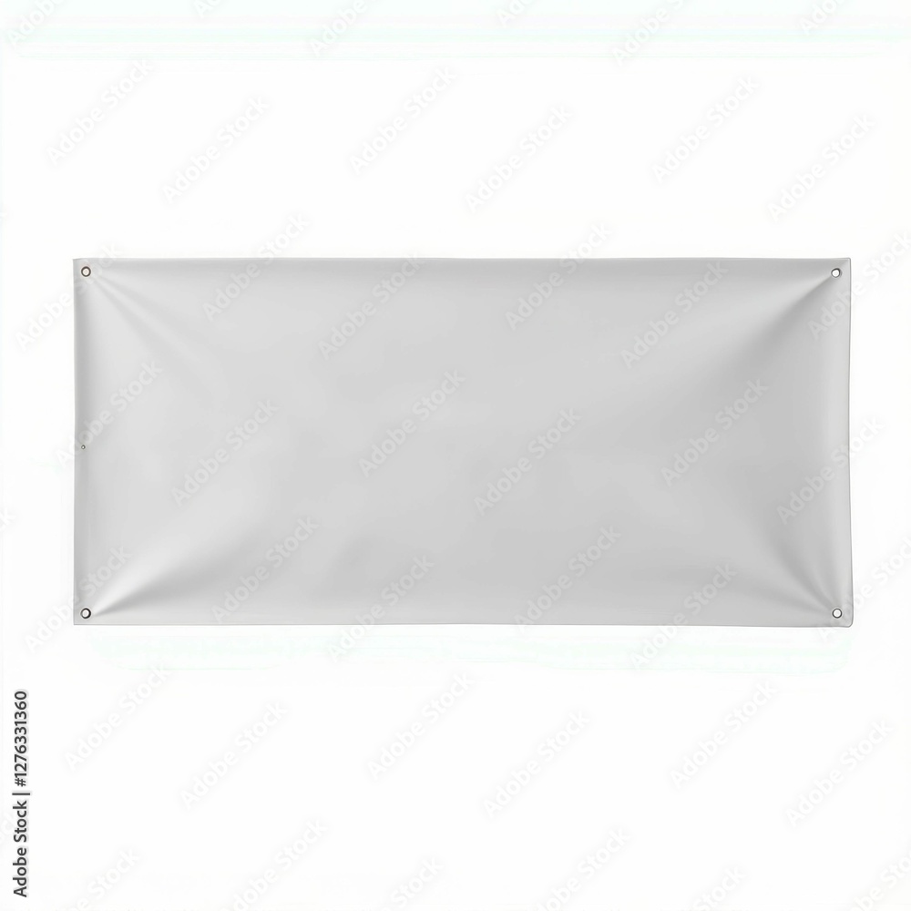 Blank Rectangular Hanging Banner Ready for Custom Graphics Display Advertising and Promotions Message Blank Rectangular Hanging Banner Ready for Custom Graphics Display Advertising and Promotions Message