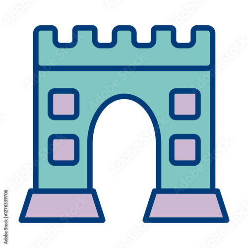 Castle Gate Icon Design