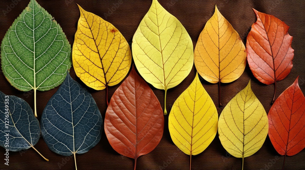 Fototapeta premium collage data leaf