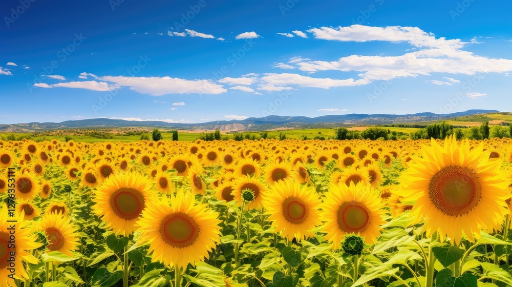 Obraz premium sunflowers spring europe