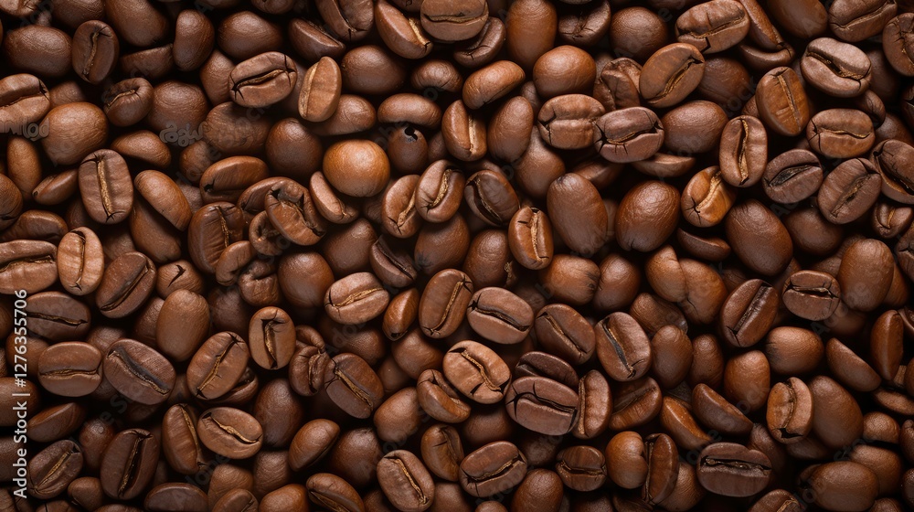 Obraz premium mug coffee bean pattern