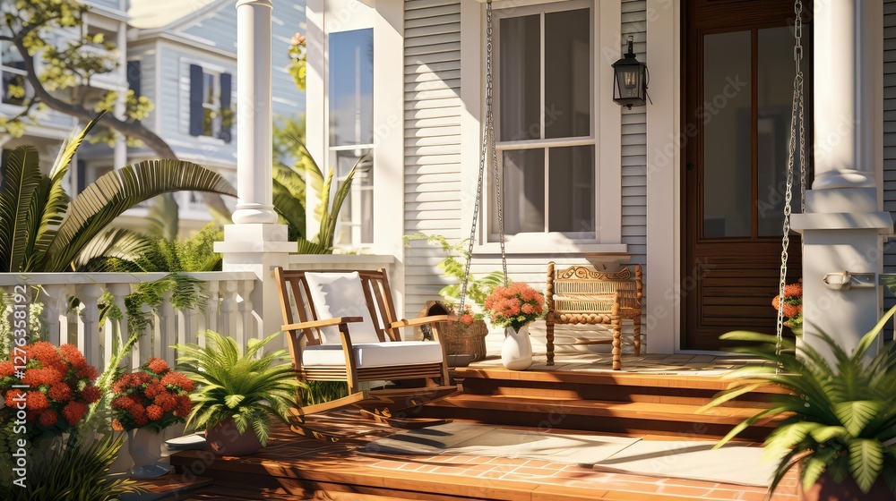 swing outside of a house swing outside of a house