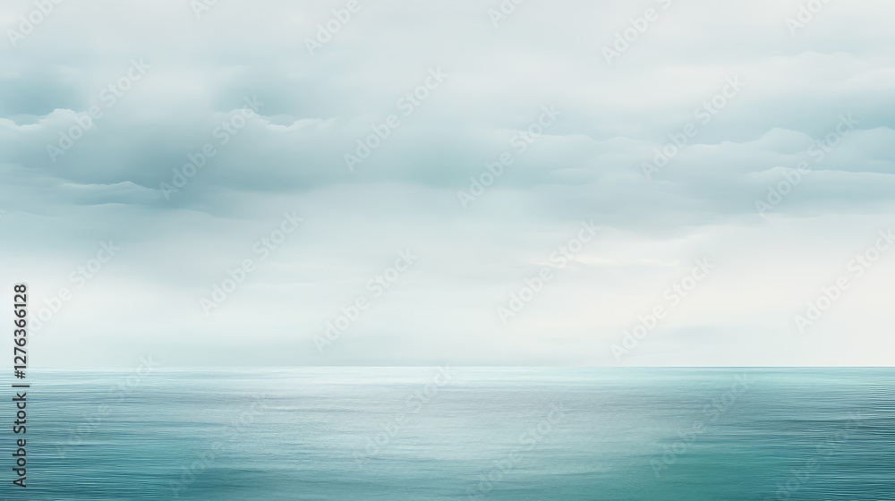 Obraz premium waters teal blue and gray background