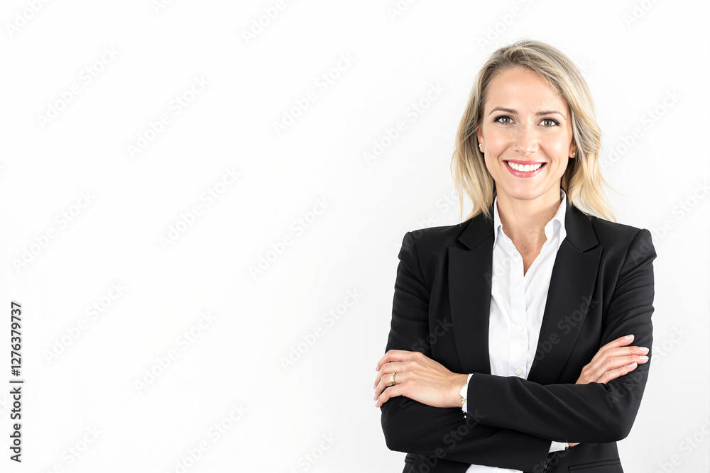 Confident Female Executive in Professional Attire Confident Female Executive in Professional Attire