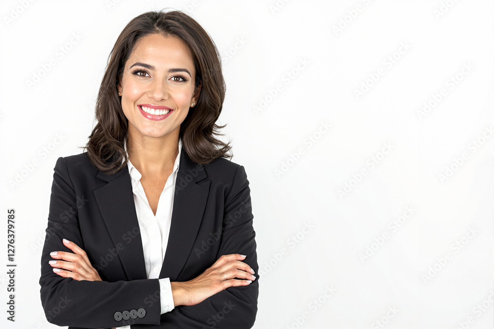Confident Brazilian Businesswoman in Professional Attire Confident Brazilian Businesswoman in Professional Attire