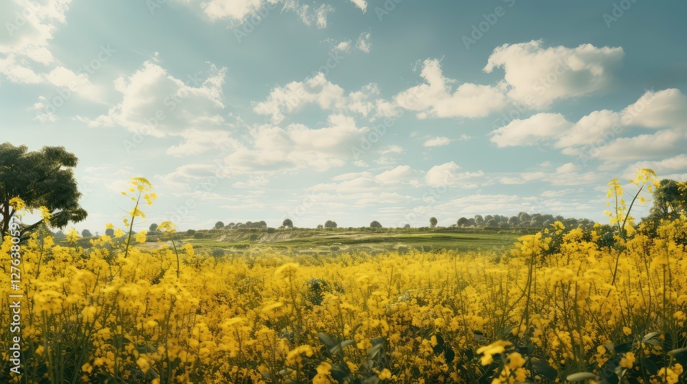 Obraz premium field mustard plant