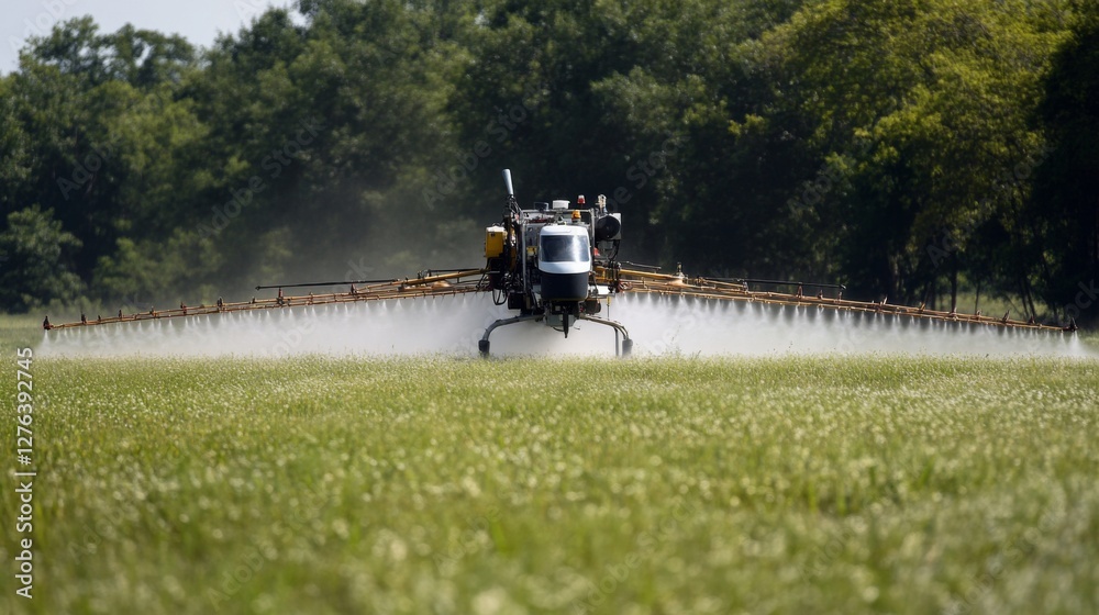 Fototapeta premium Agricultural sprayer in field
