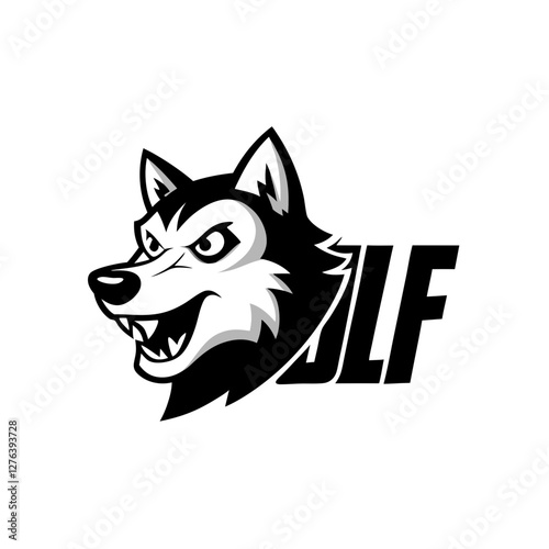 vector illustration of a wolf