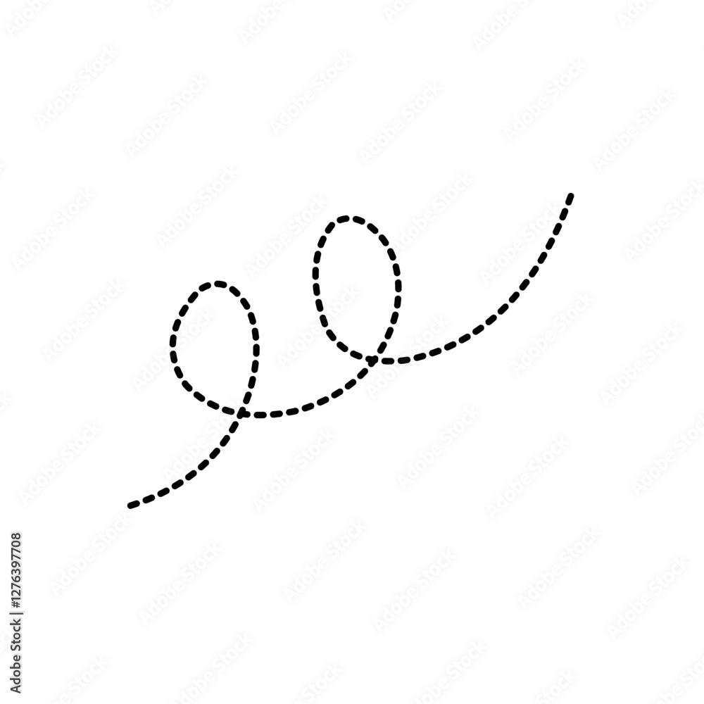 Simple bee trail line Simple bee trail line