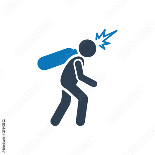 Man Carrying Bomb Icon