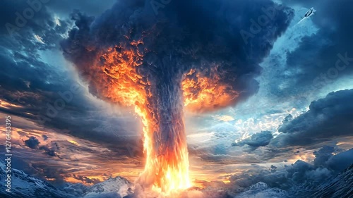Apocalyptic scenario, destruction of the world by nuclear weapon