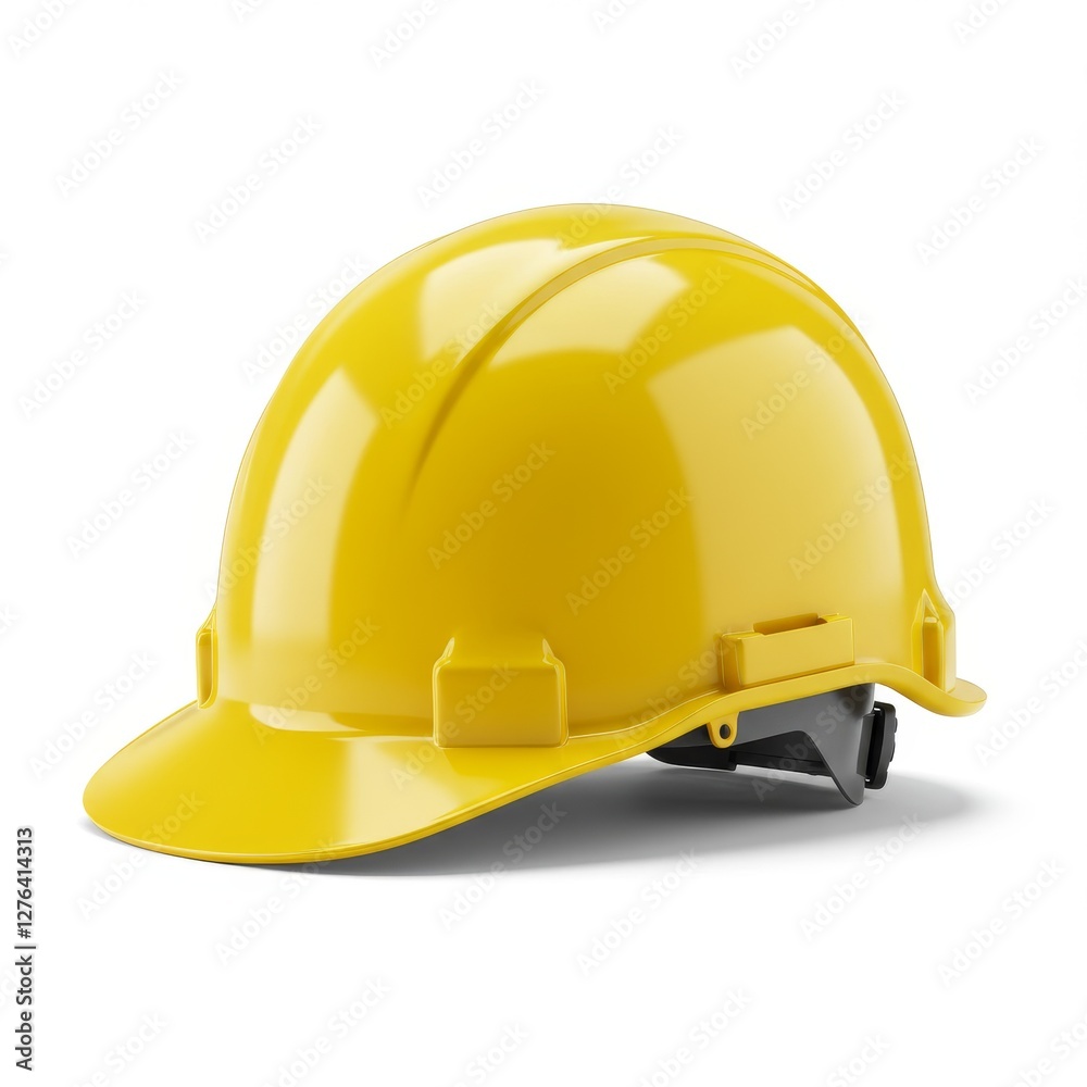 yellow helmet isolated on white yellow helmet isolated on white