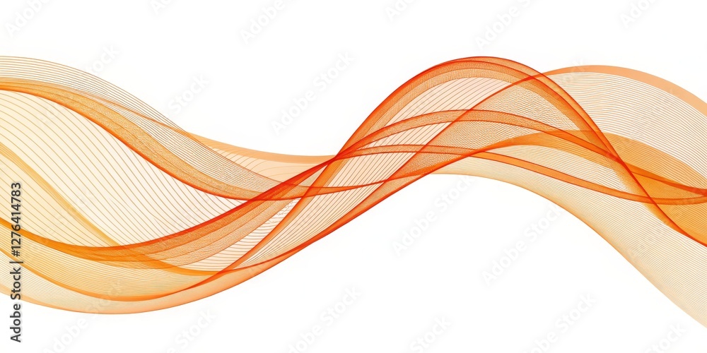 Abstract Orange Wave Composition Flowing Lines Design, , wave, abstract background graphic, abstract art Abstract Orange Wave Composition Flowing Lines Design, , wave, abstract background graphic, abstract art