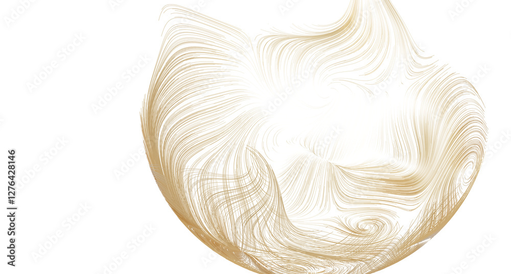 Fototapeta premium Elegant gold swirl design. Perfect for luxury brands, websites, and presentations.