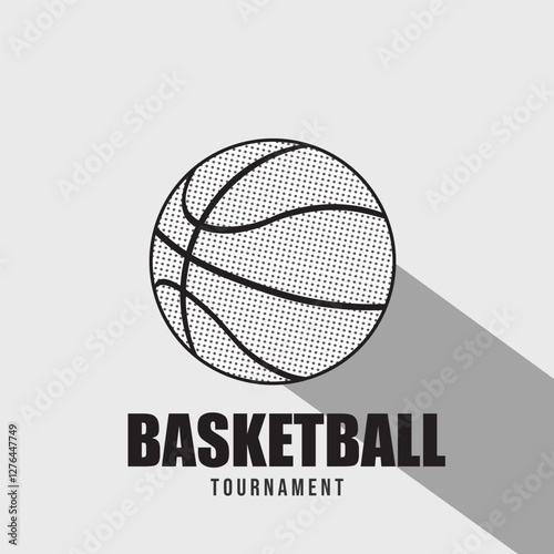 March Madness ,Basketball playoff in March. Ball for basketball tournament