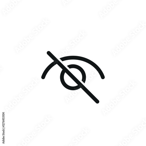 Eye icon simple outline logo.