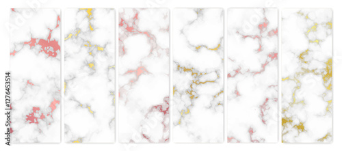 Set of marble texture backgrounds