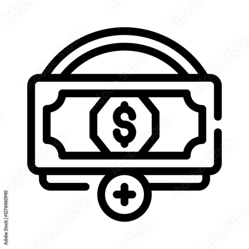 Icon Save Money With Style Outline
