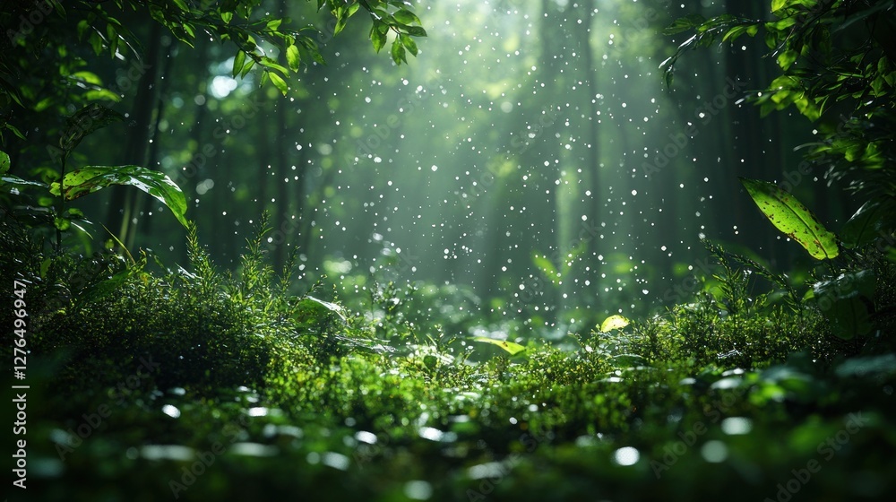 Rainforest Rain Sunlight Forest Ground