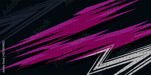 Abstract sporty background with exclusive colors. Abstract racing graphic design, vector design for vehicle wrap, t-shirt, jersey, gamer, esport, racing car, rally, and adventure ready to print.