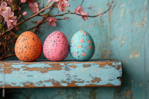 A grunge-style Easter desig...