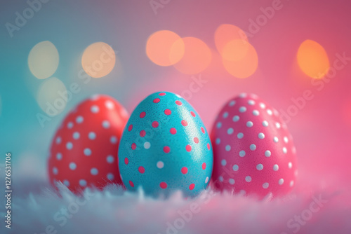 A silhouette of Easter eggs...