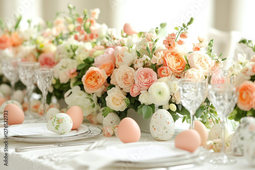 An elegant Easter table set...
