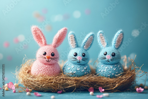 Easter eggs decorated with ...