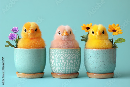 Festive Easter decorations,...