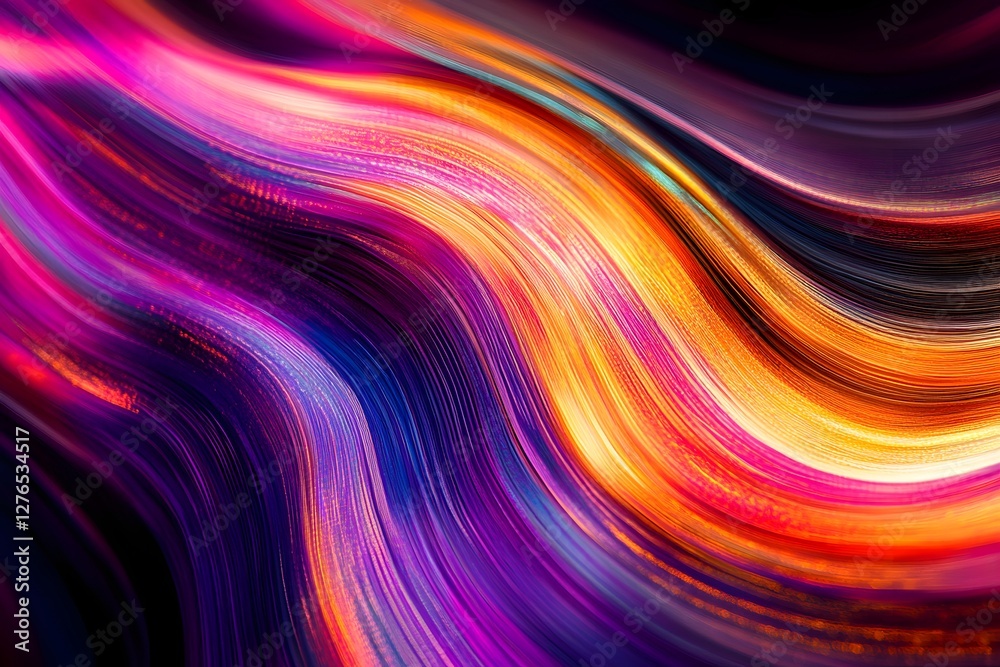 Vibrant Colorful Swirling Wave Abstract Vibrant Colorful Swirling Wave Abstract