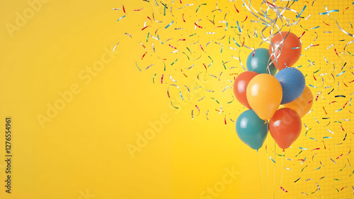 colourful ballons image with very nice bacground