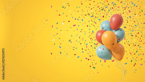 colourful ballons image with very nice bacground
