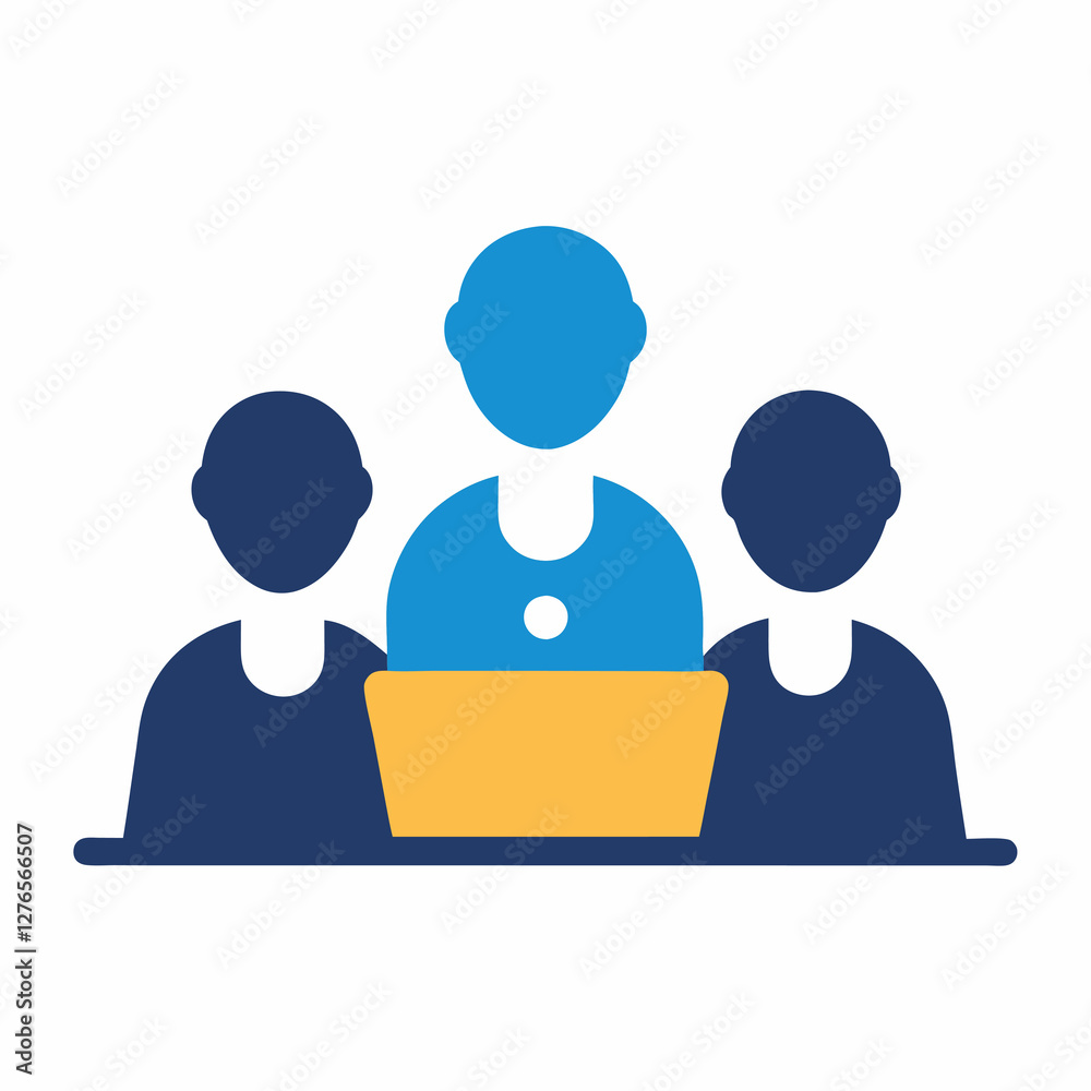 Team develops strategy in clear brief smart talk in room Team develops strategy in clear brief smart talk in room