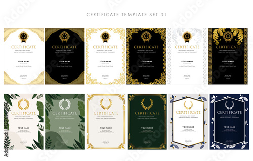 賞状セット31　certificate　ディプロマ　表彰状　フレームデザイン