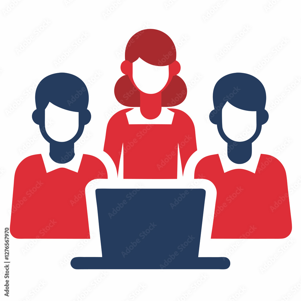 Fototapeta premium Colleagues join brief brainstorming for fresh creative ideas now